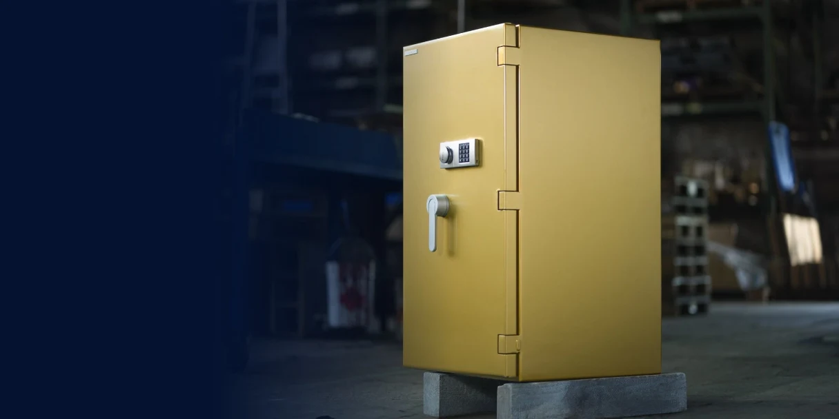 Euroline Safe Gold Edition in der Ausstellung