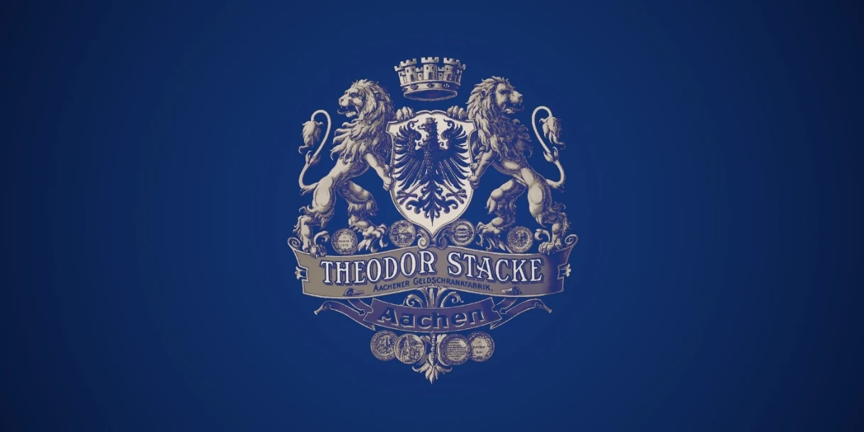 Historisches Wappen Theodor Stacke, Aachener Geldschrankfabrik